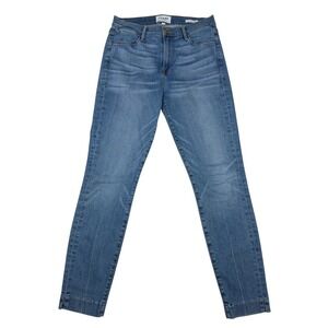 FRAME Le High Skinny Jeans Womens 29 Blue High Rise Stretch Denim USA